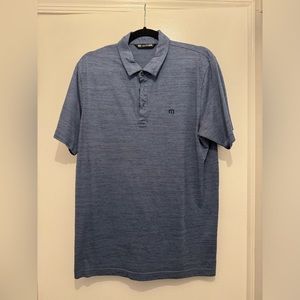 Travis Mathew Flying Tortilla Performance Polo Blue